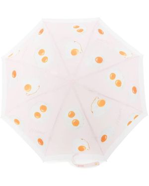 Moschino Paraplu Met Grafische Print - Roze