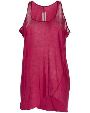 Rick Owens カットオフエッジ タンクトップ - ピンク