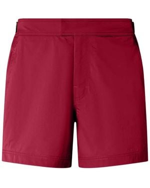 ZEGNA 232 Road Brand Mark Rio Swim Shorts - Red