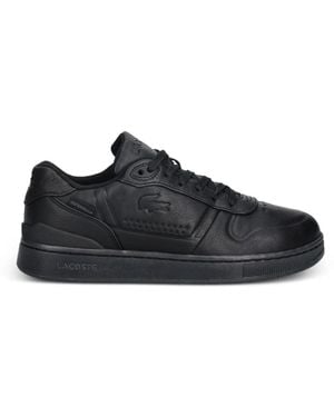 Lacoste T-Clip Shield Embossed-Logo Sneakers - Black