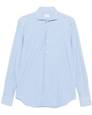 Xacus Striped long-sleeve shirt - Blau