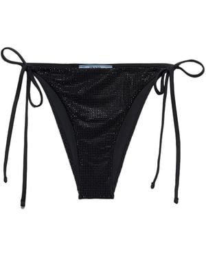 Prada Bikinislip Met Logoband - Zwart