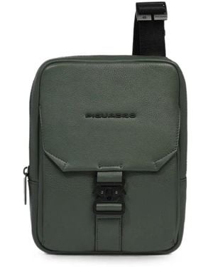 Piquadro Kuriertasche Mit Schnallenverschluss - Grün