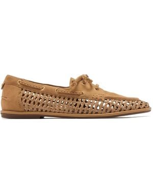 Sam Edelman Suede Loafers - Brown