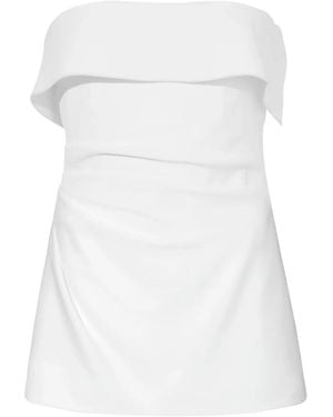Proenza Schouler Strapless Crepe Felicity Top - White