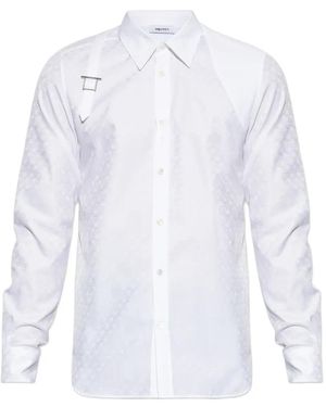 McQueen Monogram Harness Shirt - White