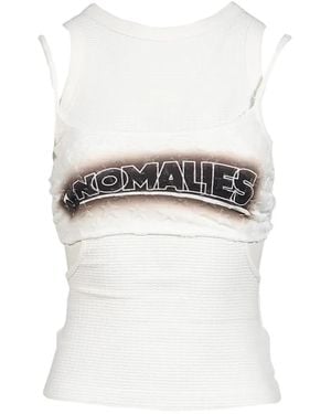 Anomalies Department Starry Sky Print Layered Top - White