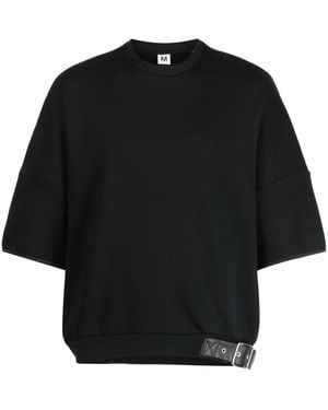 Random Identities Buckle-Detailed Cotton T-Shirt - Black