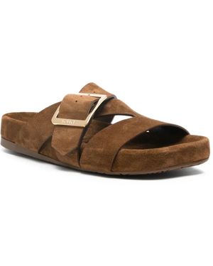 VIP【関税送料無料】希少 Loewe Ease Buckle Sabot in suede Loewe 'ease buckle' sabots available on julian-fashion.com