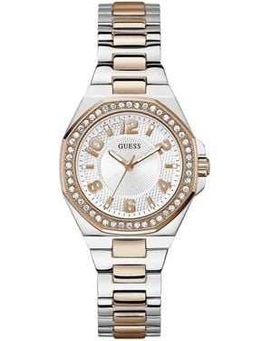 Guess Crystal-Embellished 34Mm Watch - White