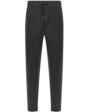Paul & Shark Fleece-Cotton Track Trousers - Black