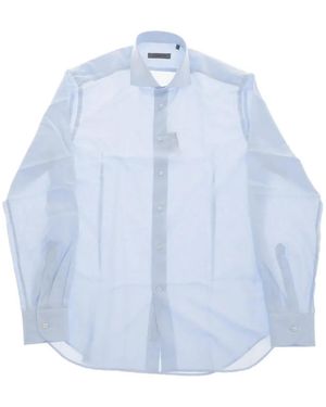Corneliani Chemise À Col Francais - Blue