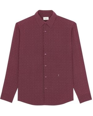 Saint Laurent カサンドラ シャツ - パープル