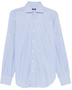 Barba Napoli Chemise À Rayures - Blue