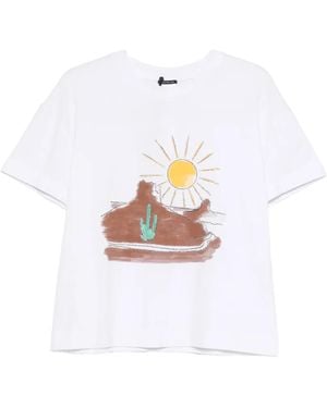 Pennyblack Sabbia Graphic-Print T-Shirt - White