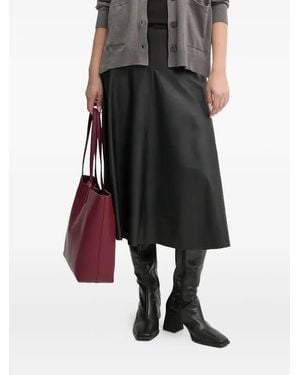 Sandro Ferrone Yoke-Seam Midi Skirt - Black