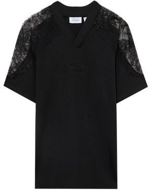 Off-White c/o Virgil Abloh Lace Insert Soccer Dress - Black