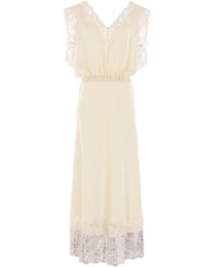 Rabanne Lace-Trimmed Midi Dress - White