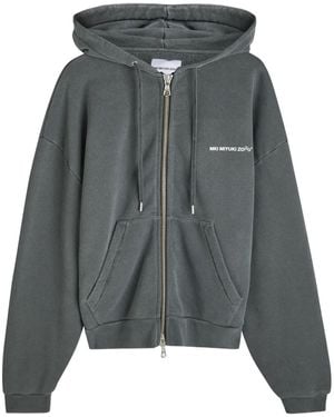MKI Miyuki-Zoku Zip-Up Hooded Hoodie - Grey