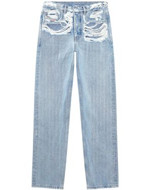 DIESEL D-ark ミッドライズ ストレートジーンズ - ブルー