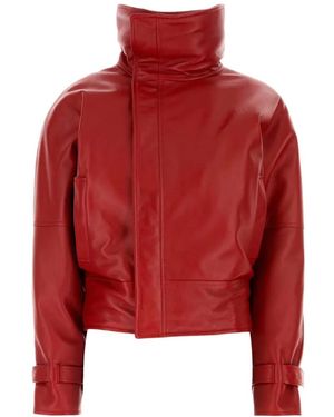 Balenciaga Round Bomber Jacket - Red