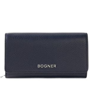 Bogner Wallis Violetta Grained Leather Wallet - Blue