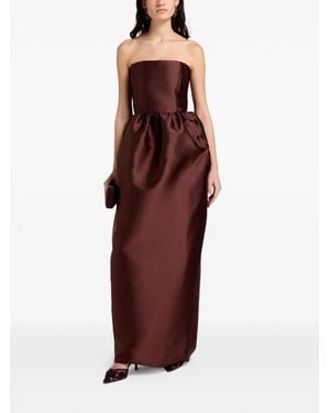Marques'Almeida Strapless Gathered Maxi Dress