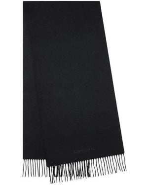 Corneliani Fringed Scarf - Black