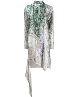 Off-White c/o Virgil Abloh Chemisier Spiral Asimmetrico - Grigio