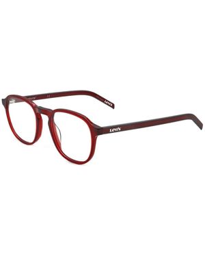 Levi's Lunettes De Vue À Monture Ronde - Blanc