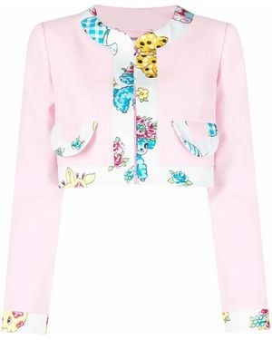 Moschino モスキーノ Calico Animalディテール クレープジャケット - マルチカラー