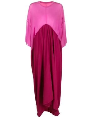 Rick Owens Tonal High-Low Dress - Pink