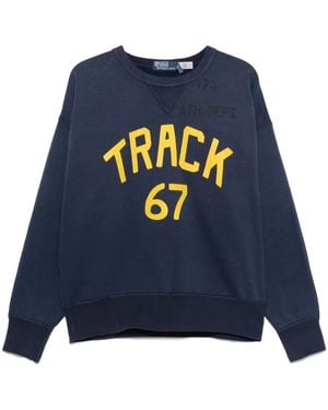 Polo Ralph Lauren Sweatshirt Mit Slogan-Applikation - Blau