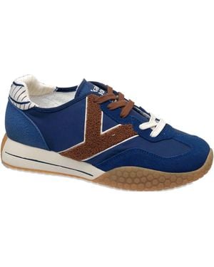 Kèh-Noo Panelled-Design Trainers - Blue