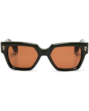 T Henri Eyewear Square-Frame Sunglasses - Brown