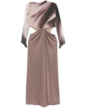 Oude Waag Long sleeve maxi dress - Lila