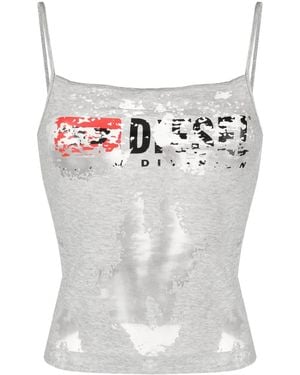 DIESEL "t-hoper Devo" Cotton Top - White
