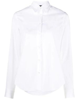 Aspesi Classic-Collar Long-Sleeve Shirt - White