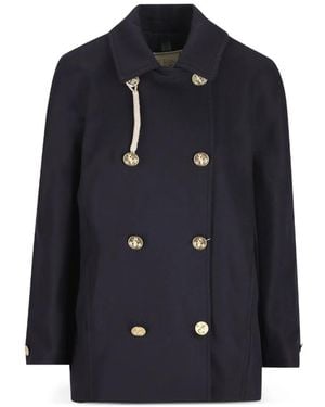 Camplin Doppelreihiger Mantel - Blau