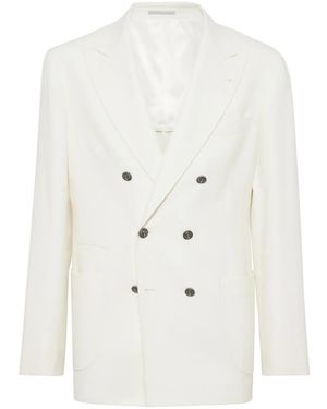 Brunello Cucinelli ダブルジャケット - ナチュラル