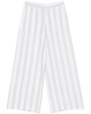 Fedeli New Diana Striped Palazzo Pants - White