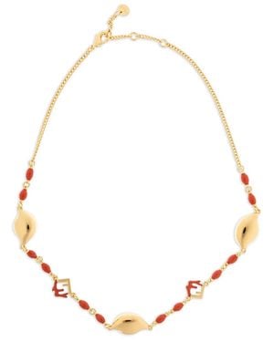 Fendi Bead Necklace - Natural