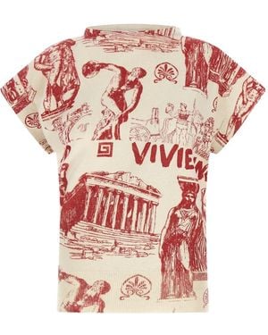 Vivienne Westwood Justine Graphic-Print Top - Pink