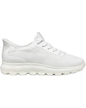 Geox Spherica Plus Lace-Up Trainers - White