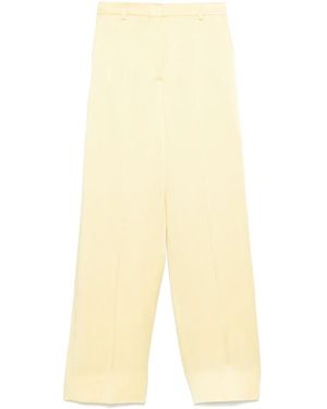 Stella McCartney Low-Rise Wide-Leg Pants - Yellow