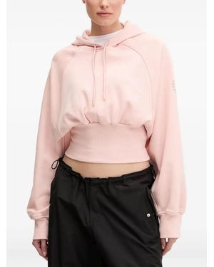 adidas By Stella McCartney Sudadera con capucha y cintura fruncida - Rosa