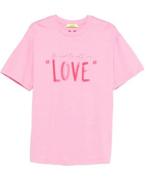 Twinset T-Shirt Con Grafica - Rosa