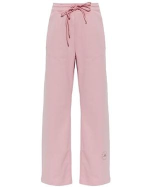 adidas By Stella McCartney X Stella Mccartney Drawstring Wide-Leg Trousers - Pink