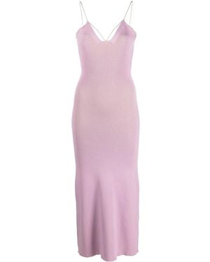 Aeron Spaghetti-Strap Knitted Midi Dress - Multicolour