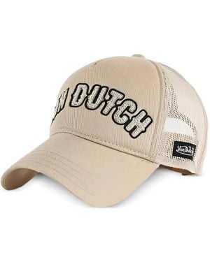 Von Dutch Buckl M Baseballkappe Mit Logo-Patch - Natur